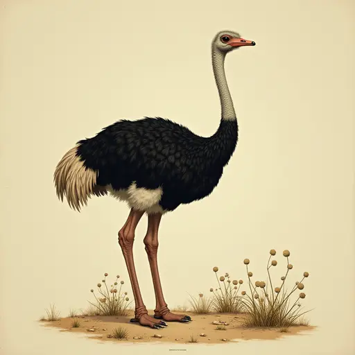 A Ostrich used for avatar