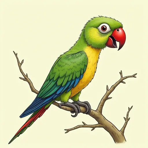 A Parrot used for avatar