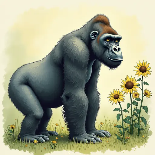 A Gorilla used for avatar