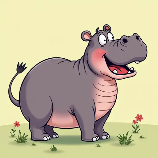 A Hippopotamus used for avatar