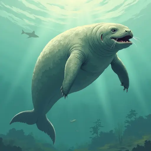 A Dugong used for avatar