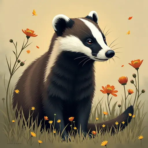 A Badger used for avatar