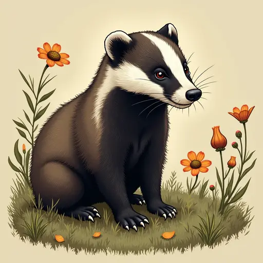 A Badger used for avatar