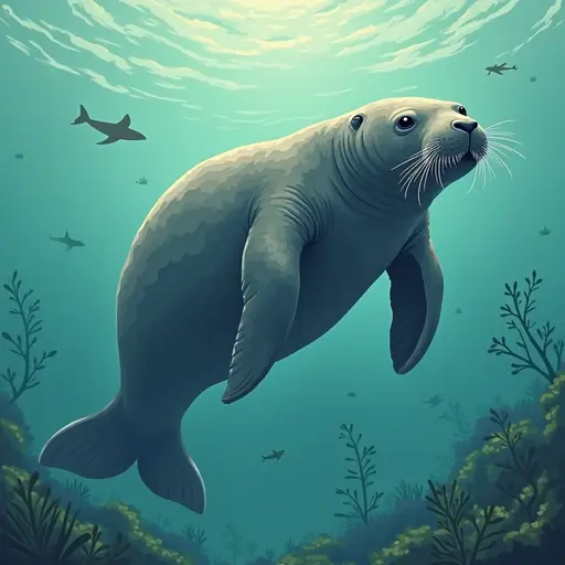 A Manatee used for avatar