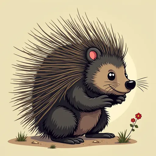 A Porcupine used for avatar