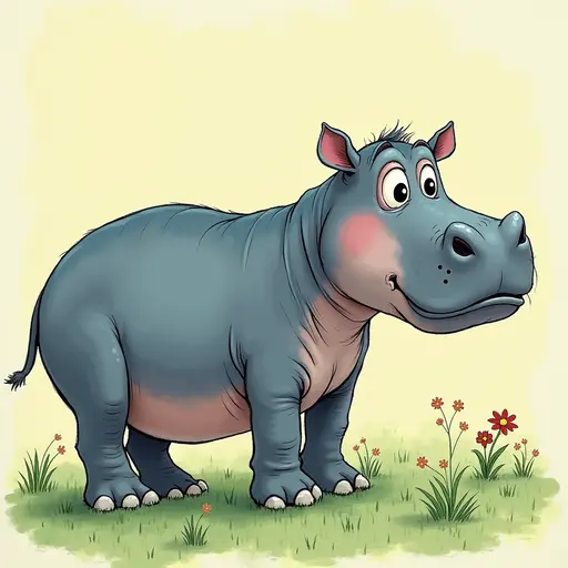 A Hippopotamus used for avatar