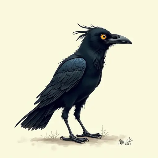 A Raven used for avatar