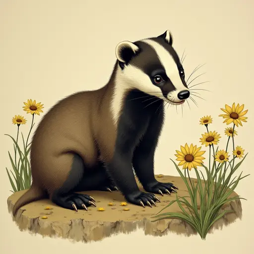 A Badger used for avatar