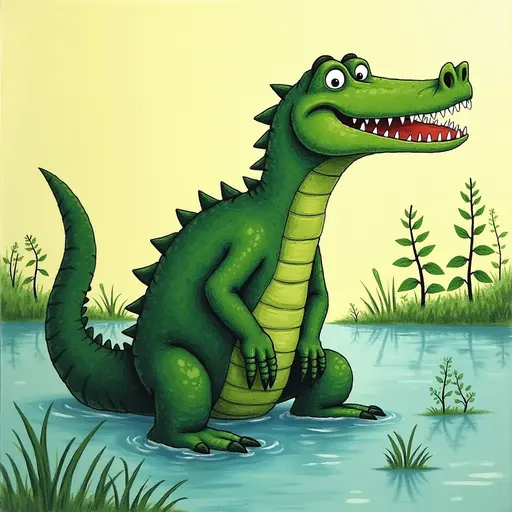 A Crocodile used for avatar