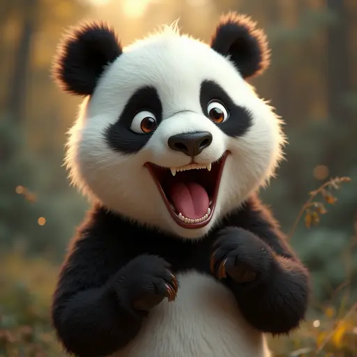 A Mischievous Panda