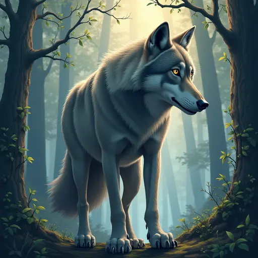 A Wolf used for avatar