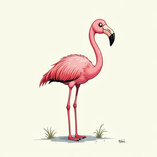 A Flamingo used for avatar