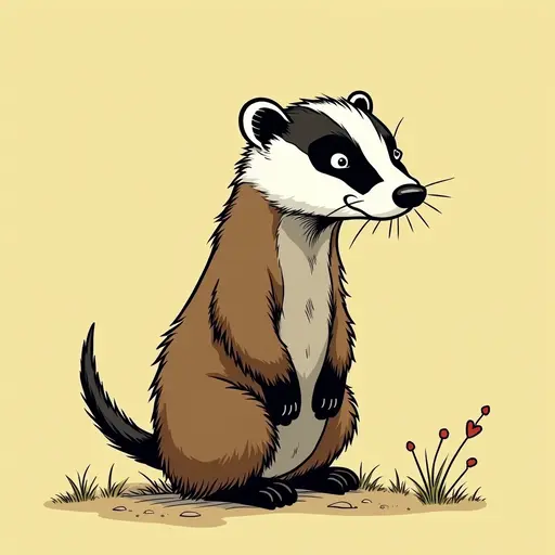 A Badger used for avatar