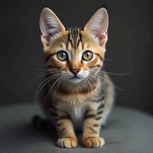 hd photo of a american shorthair from the front view