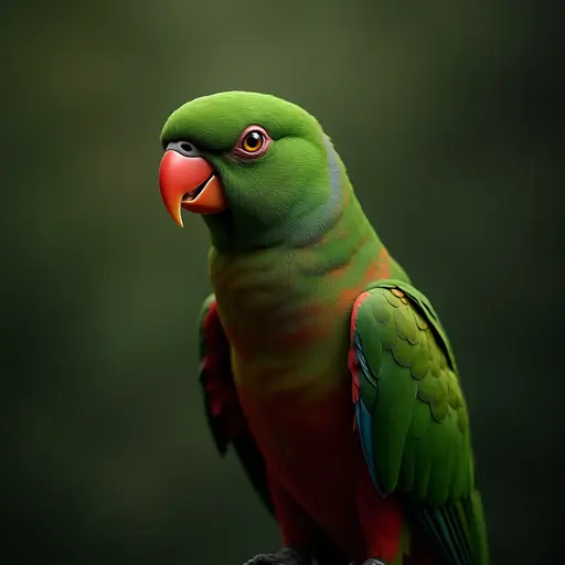 hd photo of a eclectus parrot