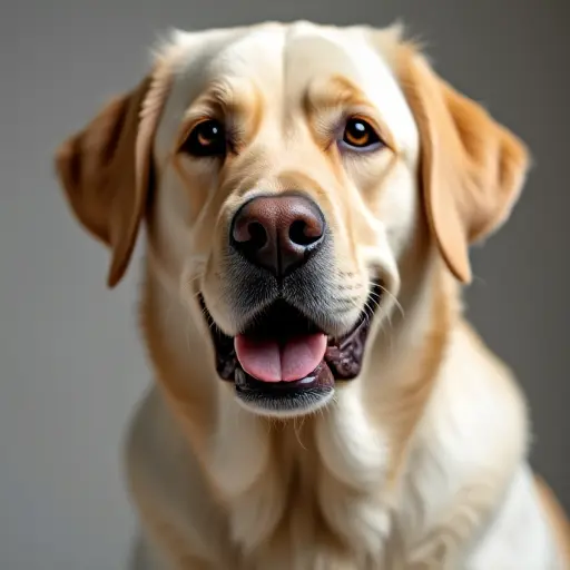 hd photo of a labrador retriever from the front view