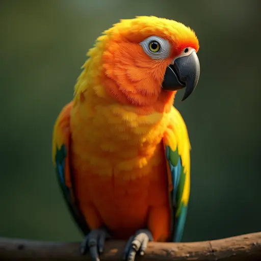 8k hyper real octane render blender of a orange-cheeked parrot