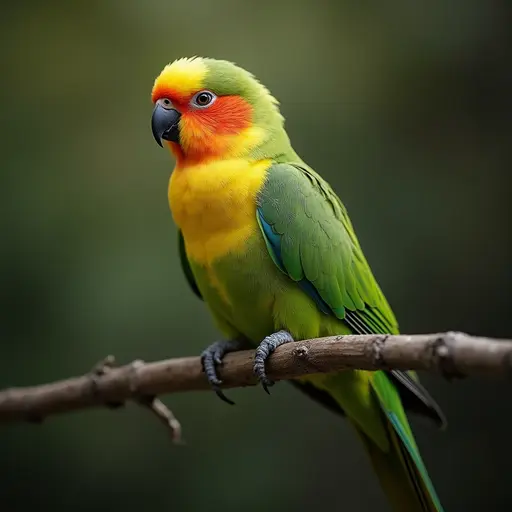 hd photo of a quaker parrot