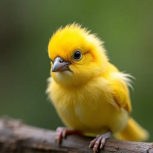 hd photo of a baby bird from the front view