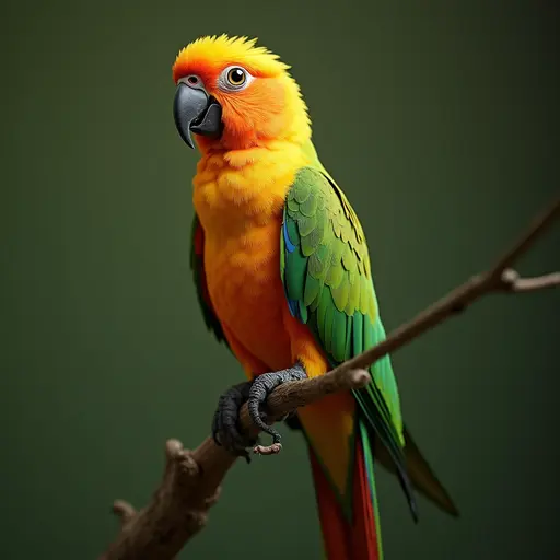 8k hyper real octane render blender of a conure