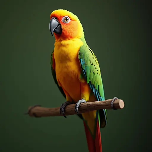 8k hyper real octane render blender of a quaker parrot