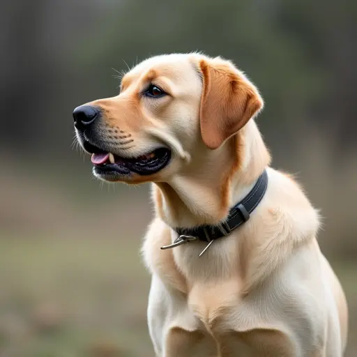 hd photo of a labrador retriever from the side view