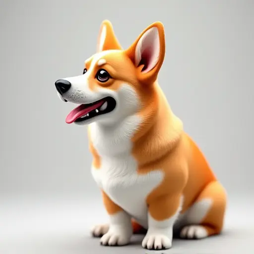 hd photo of a corgi from the side view