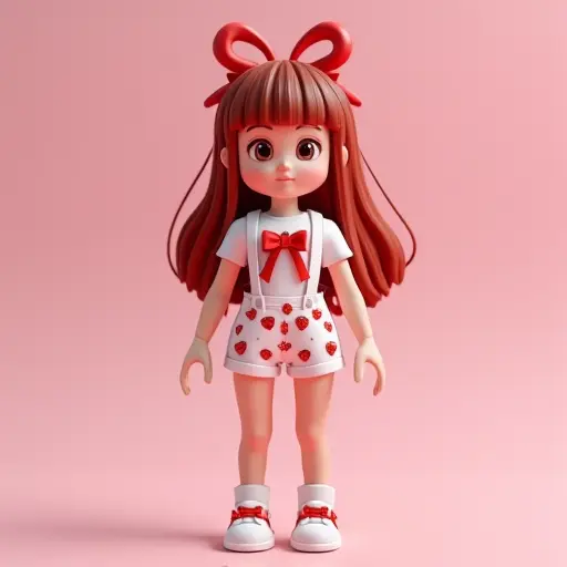 Show off your cute and well-behaved side with a Roblox avatar featuring bright red hair and a red bow. The outfit, with overalls and a white T-shirt, radiates freshness, liveliness, and sweetness—perfect for players who love adorable avatars. Whether as a personalized avatar in Roblox or for social media profiles, it will highlight your charming, youthful personality. Free to download, this avatar brings a touch of youthful energy to your profile!