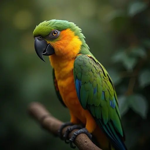 hd photo of a amazon parrot