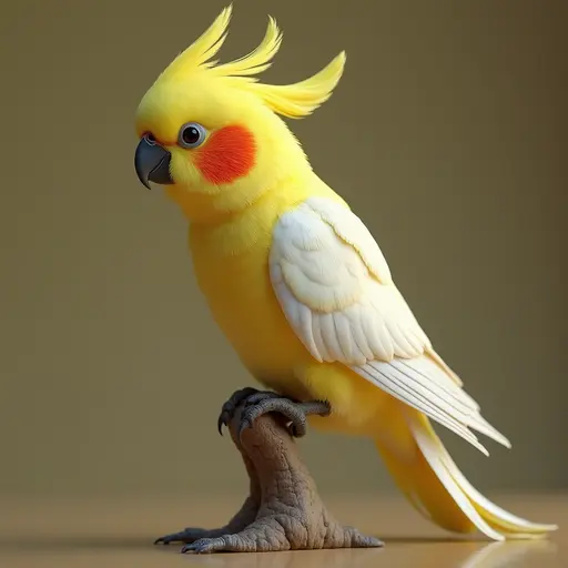 8k hyper real octane render blender of a cockatiel