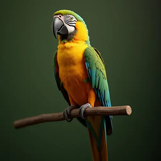 8k hyper real octane render blender of a amazon parrot